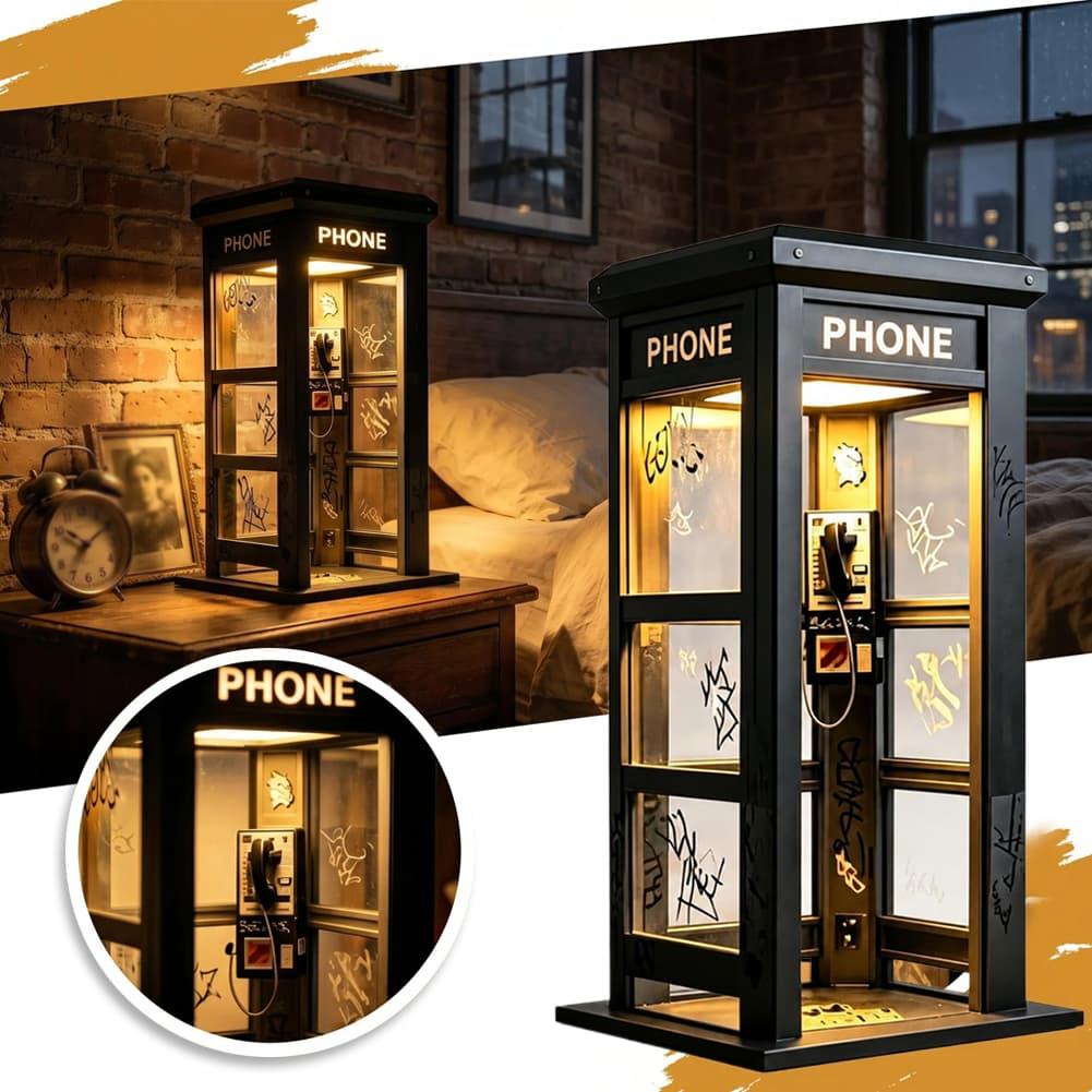 Model Kit Box - Retro Graffiti Phone Booth Table Lamp