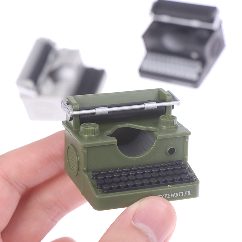 Model Kit Vintage - 1Pcs Simulation Vintage Typewriter Dollhouse Miniature