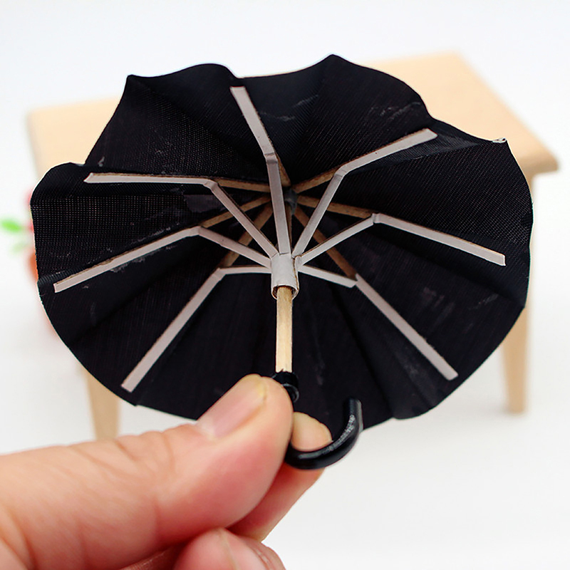 Model Kit Vintage - 1:12 Dollhouse Miniature Simulation Mini Black