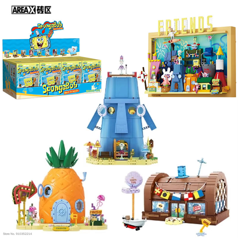 Model Kit Box - Areax Spongebob Bikini Bottom Building Block