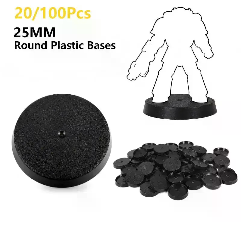 20/100Pcs 25mm Round Wargame M - Model Figure Base recension och pris