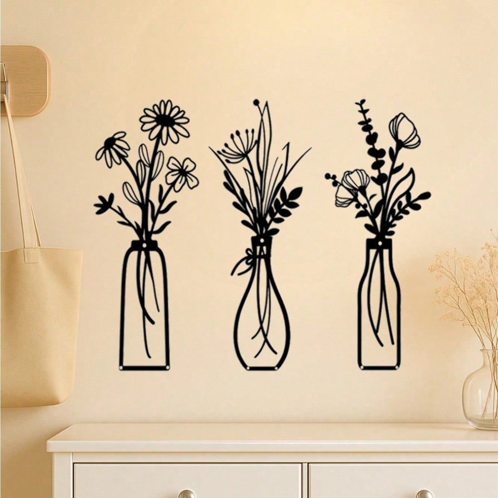 3pcs Vintage Metal Floral Wall - Model Kit Vintage recension och pris