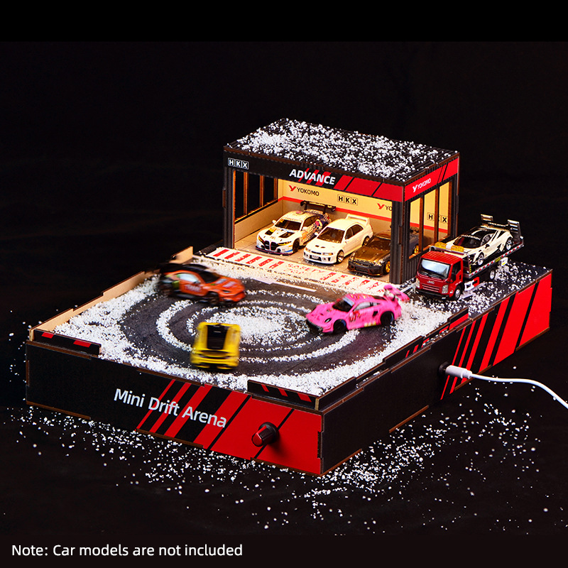 1:64 Scale DIY Drift Track Dio - Model Kit Display recension och pris