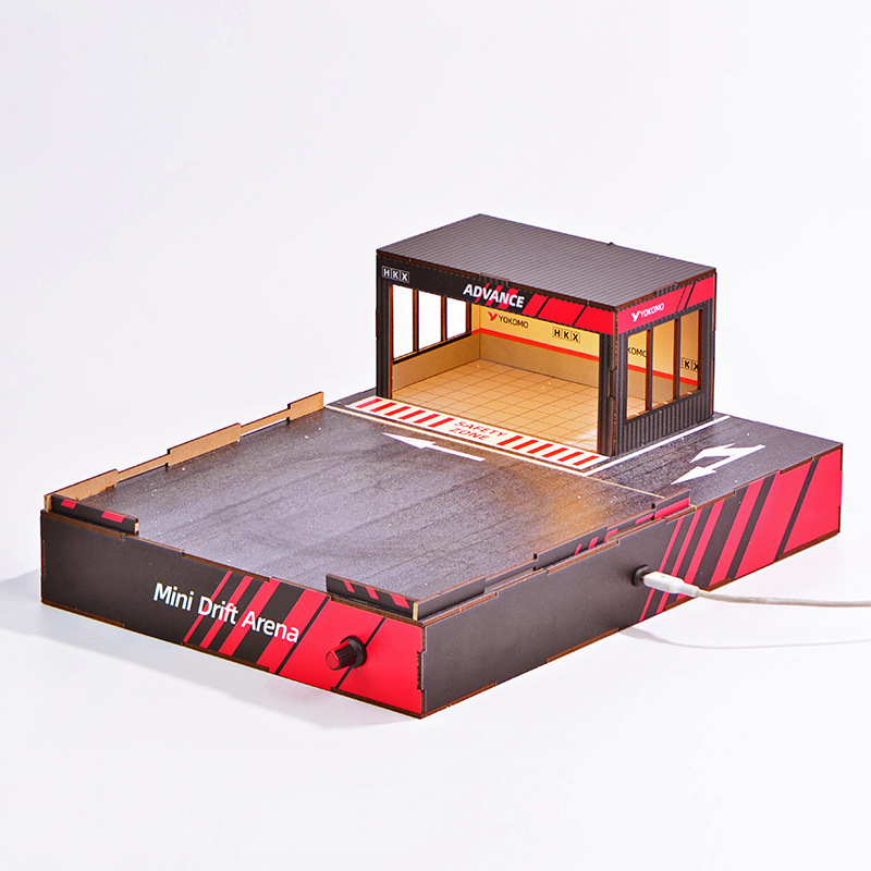 1:64 Scale DIY Drift Track Dio - Model Kit Display recension och pris