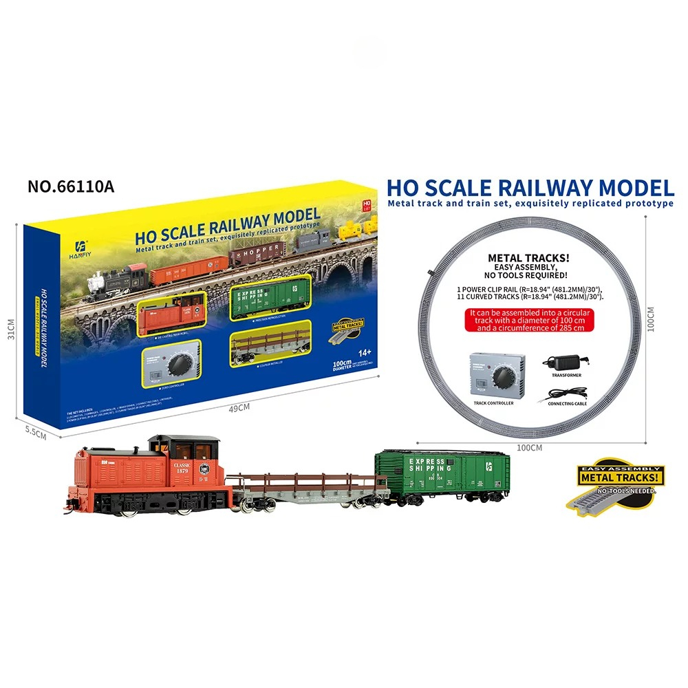 HO Scale Metal Rail Train Mode - Model Kit Vintage recension och pris