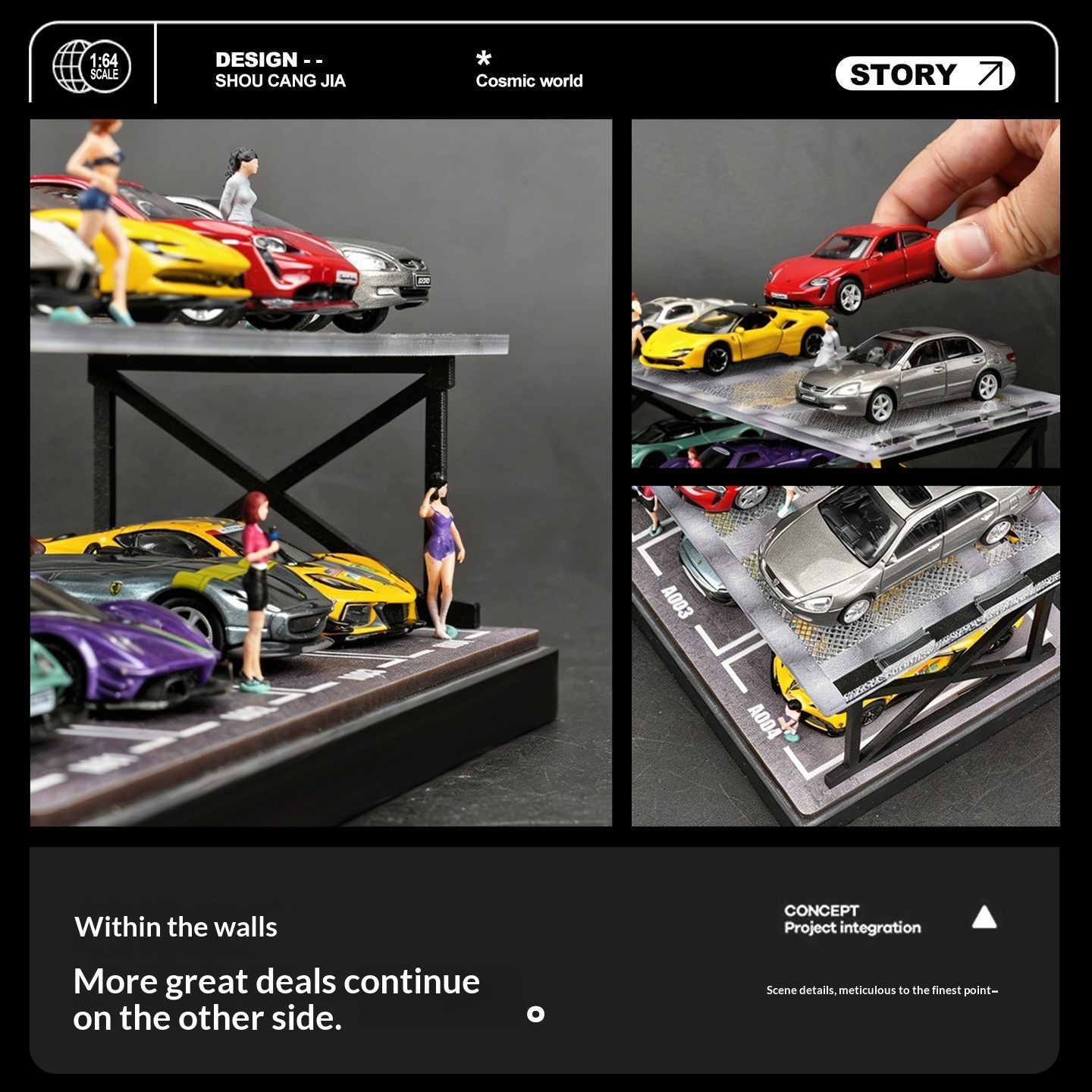 Collector 1:64 Scale Two-Story - Model Kit Display recension och pris