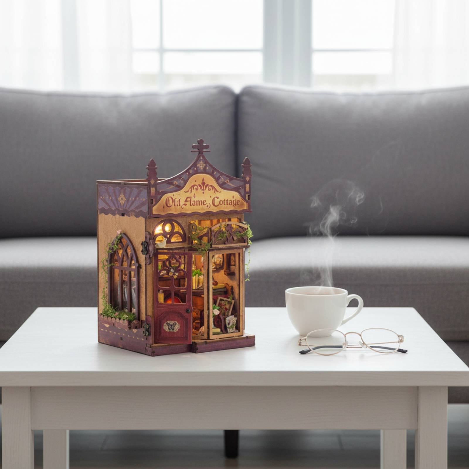 DIY Book Nook Kit Great Gift T - Model Kit Vintage recension och pris