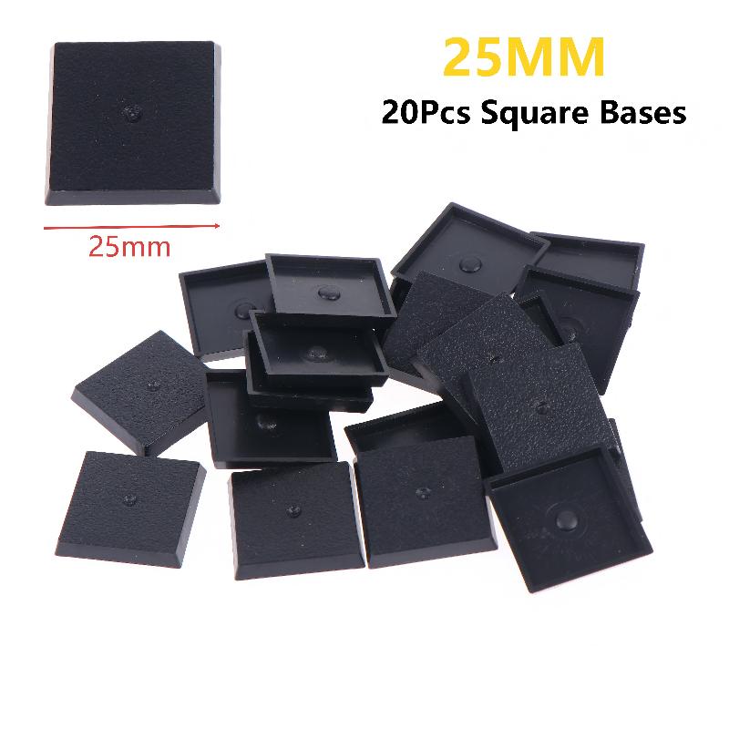 20Pcs 25mm Square Wargame Mini - Model Figure Base recension och pris