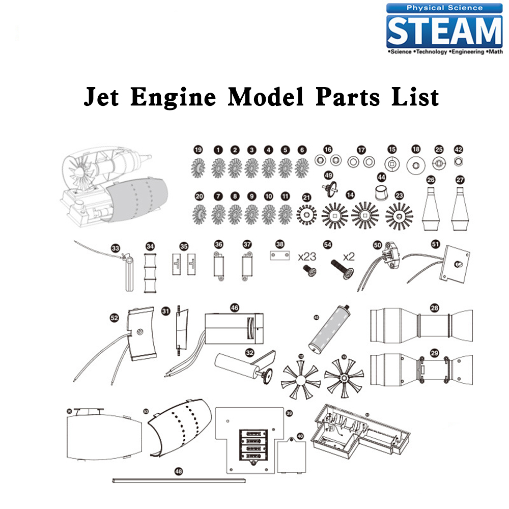 Jet aircraft engine model aero - Model Kit Jet Engine recension och pris