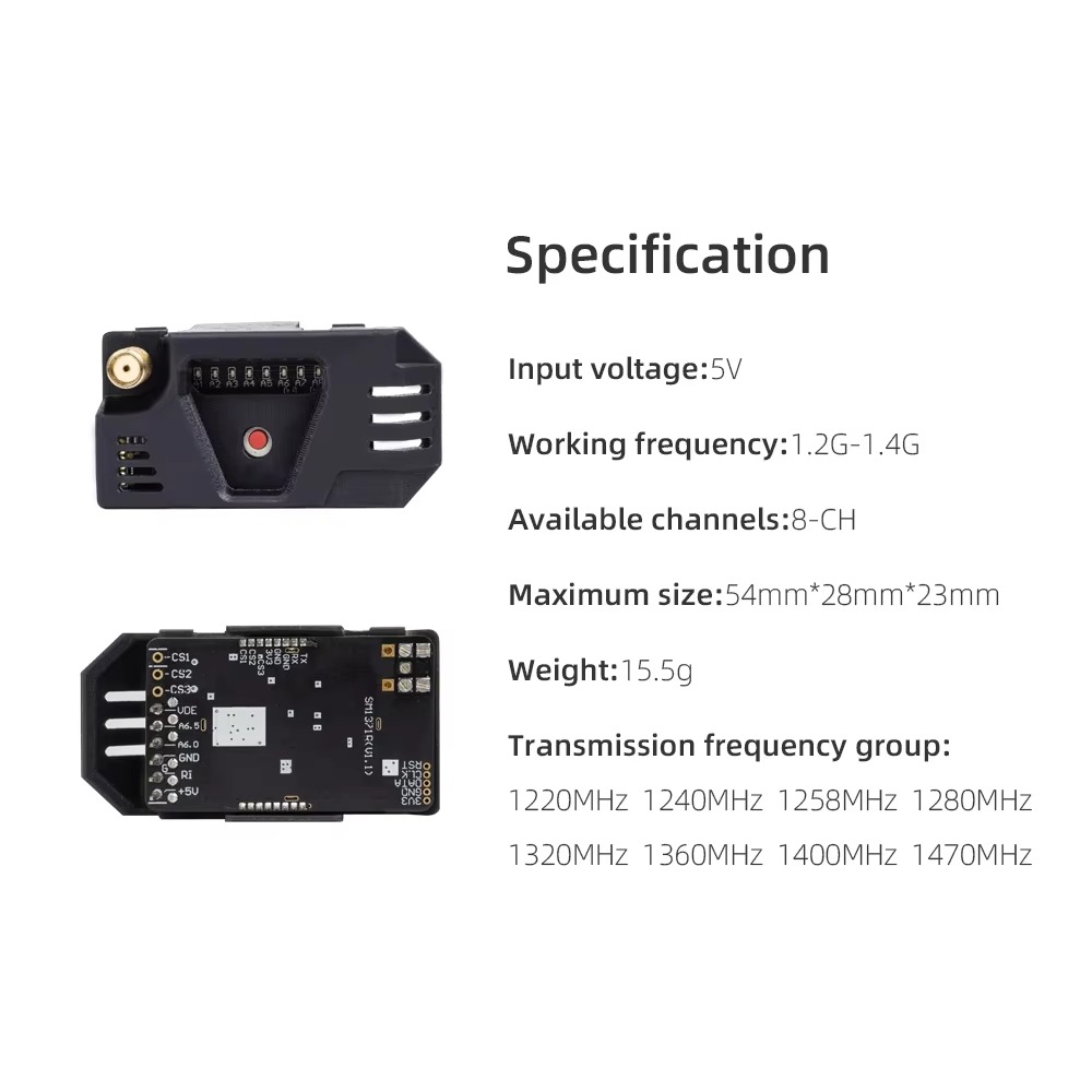 SmCpHGLRC 1.2G VRX Receiver Ki - Model Kit Zeus recension och pris