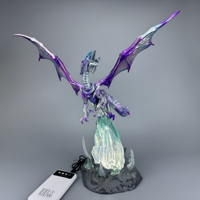 45cm Yu Gi Oh Blue Eyes White  - Model Figure Base recension och pris