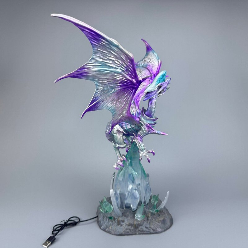 45cm Yu Gi Oh Blue Eyes White  - Model Figure Base recension och pris