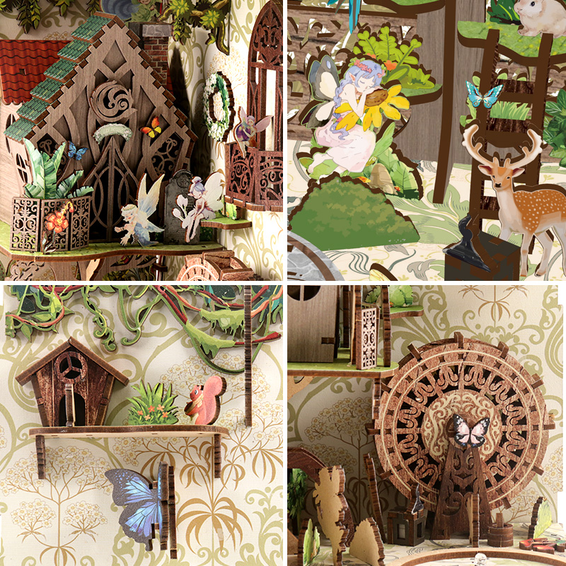DIY Book Nook Miniature House  - Model Kit Levels recension och pris
