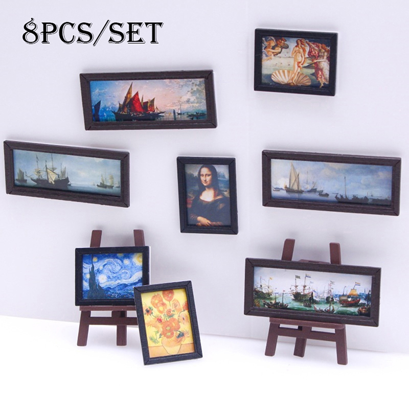 8Pcs/Set 1:12 Dollhouse Miniat - Model Kit Vintage recension och pris