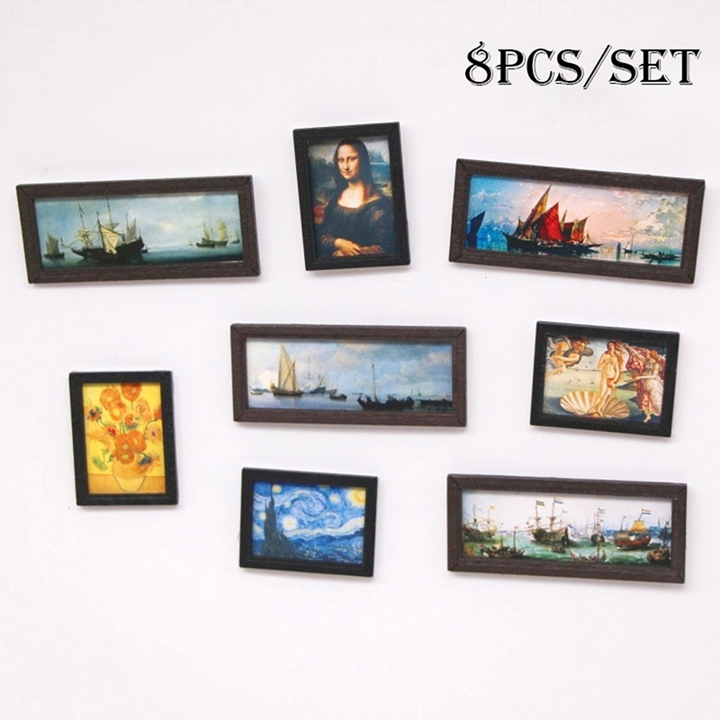 8Pcs/Set 1:12 Dollhouse Miniat - Model Kit Vintage recension och pris