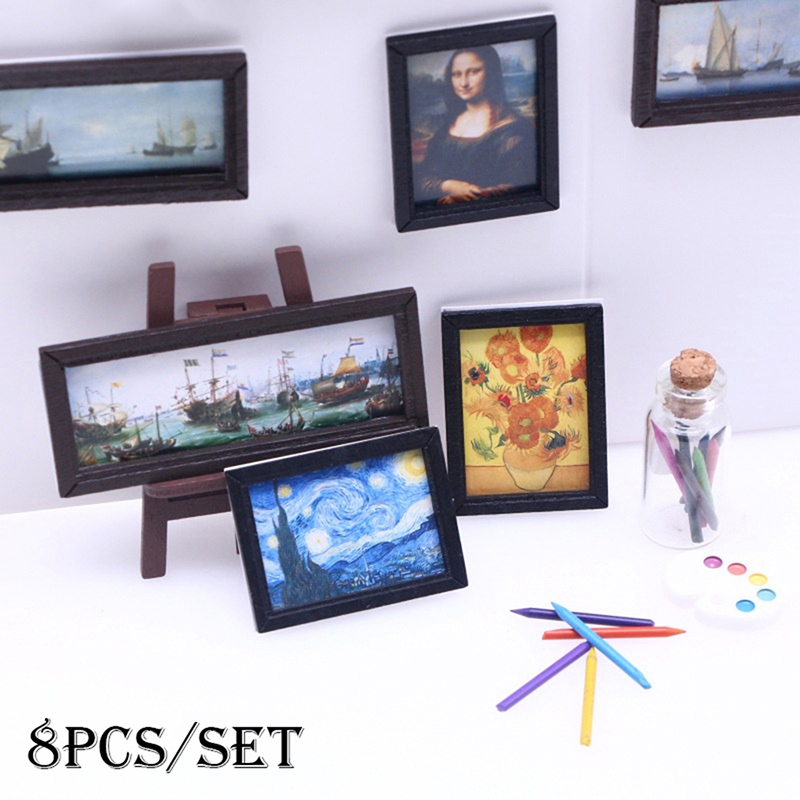 8Pcs/Set 1:12 Dollhouse Miniat - Model Kit Vintage recension och pris