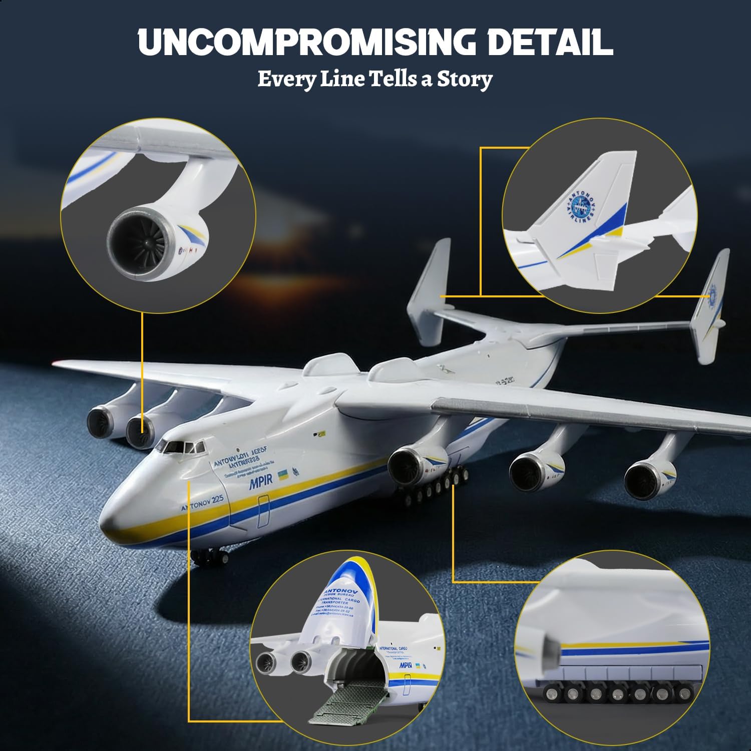 Antonov AN-225 Mriya 1/200 Sca - Model Kit Ukraine recension och pris