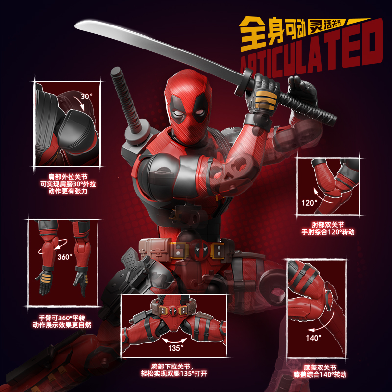 BLOKEES Original 2024 Deadpool - Model Kit Wolverine recension och pris