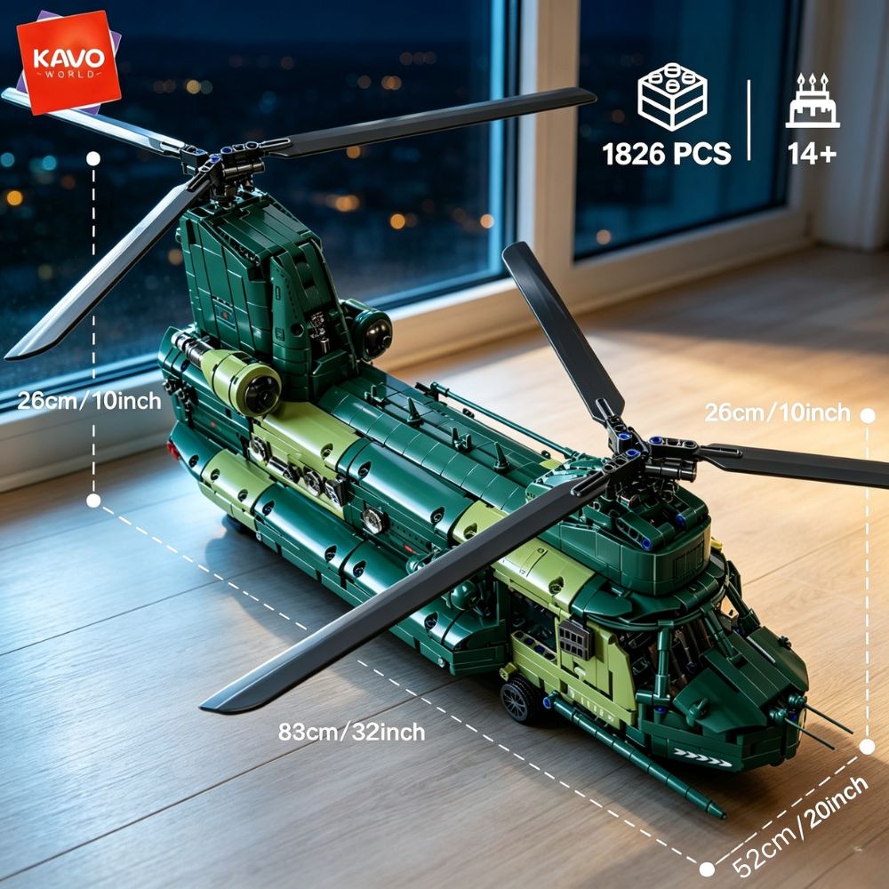 KAVOWORLD 1826pcs 32inch Large - Model Kit Levels recension och pris